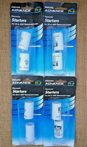 Advance 781087065235 Philips Fs-4 Fluorescent Starters For 30 Or 40w Lamps