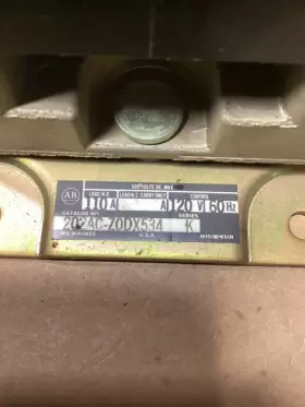 202ac-z0dx534 Allen-bradley Ser. K Motor Starter #144a110pr2 Co #2