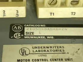 2106b-bab-6-24 Allen Bradley Allen-bradley 2106b Size 1 Fused Mcc 20 Inch Reversing Starter Feeder Bucket #3