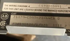 2107b-cdbd-21-44ca Allen Bradley Allen-bradley 2107b Size 1 Mcc 20 Inch Reversing Starter Feeder Bucket #3