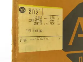 2112b-babd-3-4r-24r-39-98 Allen Bradley 2112b-babd Fusible Combination Motor Starter Size 1 Mcc Bucket #2