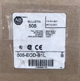 505-eod-b1l Allen-bradley Houston Stock New Ab Reversing Starter Size 4 135 Amp Free Shipping