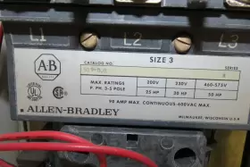 512-dab-26 Allen Bradley 509-djb Combination Motor Starter Sz 3 Nema 50hp 480v Fused #3
