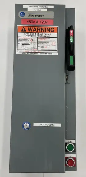 512-cab-6p-25r Allen Bradley 512cab6p25r Fusible Combo Motor Starter Nema 2 Size 25hp W On/off