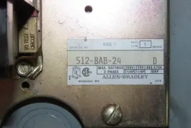 512bab24 Allen Bradley 509bob Combination Motor Starter Enclosure 509-b0d 10 Hp #2