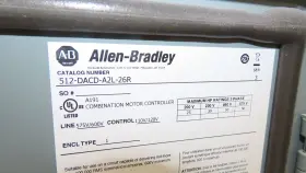 512-dacd-26r Allen Bradley 592-eegd Combination Motor Starter Sz 3 Nema 50hp 480v Fused #2