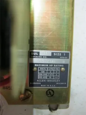712-bab24 Allen Bradley Combination Starter With Fused Disconnect Size 1 #3