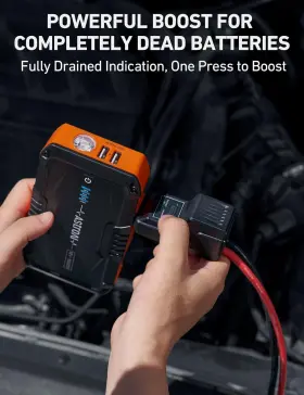 Ahet361gy-uk Astroai Orange S8 Car Battery 12v Portable Jump Starter 1500a #3