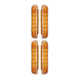 Brisunshine Cary3ze17kn Pair Front Side Signal Light Amber Marker Truck For C15 Indy 1977