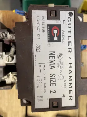 A10d-1 Cutler Hammer A10dn0 Motor Starter Nema Size 2 45amp #2