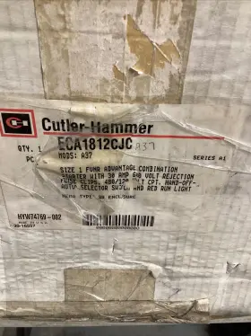 Eca1812cjc Cutler Hammer Ecn1611aaa Size 1 Combo Motor Starter Hand Off Auto 3r Outdoor Wet #2