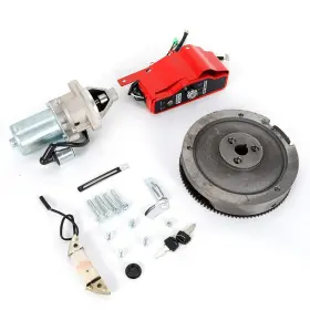 Ac-1628-gyt Dnysysj Electric Start Kit Starter Motor Flywheel With Solenoid Key Switch Coil For G