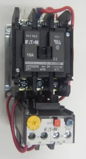 A27cgd15c010 Eaton A27cgf15c010 Magnetic Motor Starter 5 Hp 15 Amp 3 Phase 480v Coil New