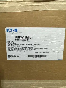 Eaton Ecn1611ahb Combination Fvnr Motor Starter With Fused Switch
