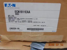 Ecn1811eaa Eaton New Size 1 Fusible Combination Motor Starter 30a Nema