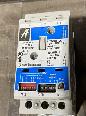 W200m1cfc Eaton Cutler-hammer Motor Starter Nema Size 1 27a 3p 600v Control 120v 60hz #2