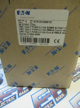 Xtfc010bbtd Eaton Combination Starter 3 Pole 6.3-10a 24-27 Vdc Coil -s7-new-b
