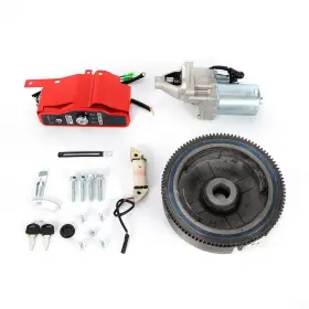 Ac-lfdxq-723 Flyhero Electric Start Kit Starter Motor Flywheel Key Box Coil Switch For Gx390 Gx340