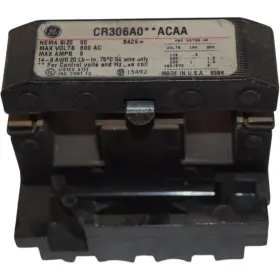 Cr306a0acaa Ge General Electric New Motor Starter Switch 600v Ac Max - For Parts