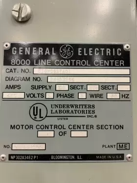 518x0697a01 General Electric 8000 Line Automation Control Center #2
