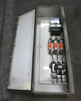 Tkm836y600 General Electric Ge Size 5 Starter 400a Fusible Combination Box 400 Amp Cr306g0 Sz5 Combo Ss 3r