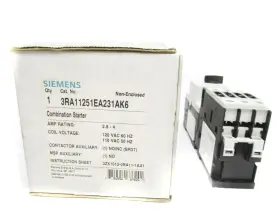 Mros03001664-3ra11251ea231ak6 Industrial Mro Siemens 3ra11251ea231ak6 2.8-4a 110-120vac Nsmp