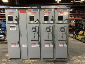 1000967 Joslyn Clark 2400v 400a Mvs Motor Control Center Mcc 1-125hp 2-150hp W Main