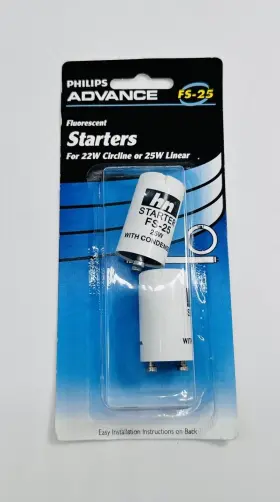 Fs-25 Philips Advance Fluorescent Starters For 22w Circline Or 25w Linear