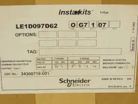 Le1d097d62 Schneider Electric Instakits Combination Motor Starter 1hp 480v 3ph #2