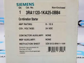 3ra1120-1ka25-0bb4 Siemens New Sirius Combination Starter 24vdc 9-12.5a #2