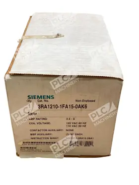 3ra1210-1fa15-0ak6 Siemens 3ra12101ba150ak6 Non-enclosed 3.5-5a Starter