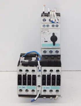 3zx1012-0ra12-1ba1 Siemens 3ra1220-0jb23-0bb4 Reversing Combination Starter Unit