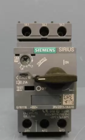 3rv2011-1aa10 Siemens Motor Starter