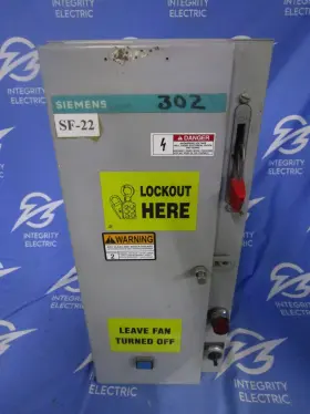 Scf1b4210a85200p1 Siemens Combination Starter 30a 120v 3ph Size Fusible 1 Y Wa