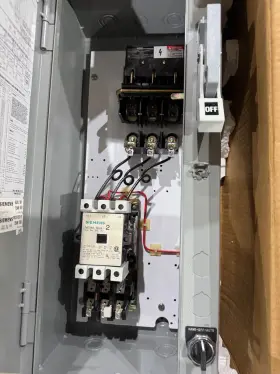 Scfnd12 Siemens Size 2 Combination Motor Starter 120v Coil 1 3 Phase Nema Fusible Fused #2