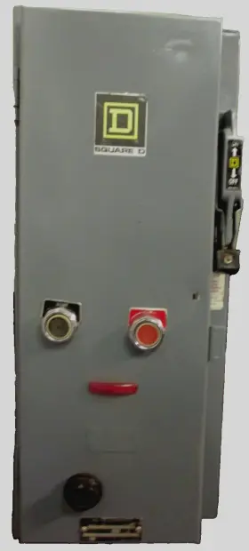 Square D 8536-sz0-30af 30a Fusible Size Motor Controller Enclosure Type 1 8536 .. Ds-801