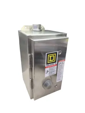 Square D 8536sbw12v02s Combo Motor Starter 120/240v Nema Enclosure