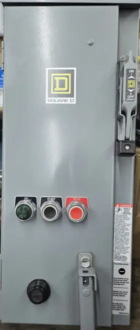 Square D 8538sba43v81aff4h20p72tx11y74 Type S Combination Motor Starter In A Nema 12/3r Enclosure