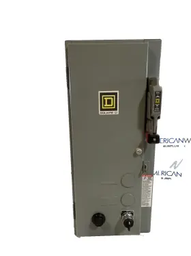 Square D 8538sbg11v84cff4p1p2tx11 8538sbg11v84cf Size 1 Fusible 30 Amp Indoor 3 Phase Combination Starter