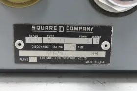 8538sbg13s Square D Fusible Combination Starter 193-eedb Heater Size 30a 3ph #2