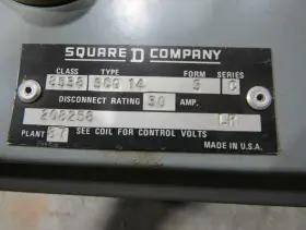 8538scg14 Square D Size 1 Fused Combo Motor Starter Coil 120vac #2