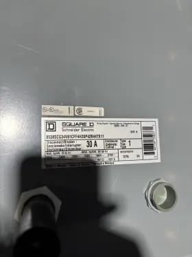 Square D 8538scg34v81cff4h10p51r44tx22 8538scg34v81 Size 1 Combination Starter 30 Amp 600v 120v Coil