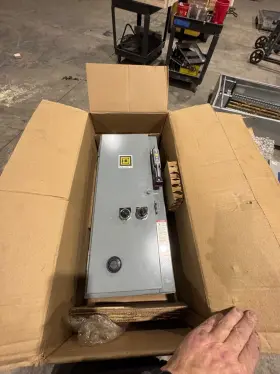 8538scg34v81cff4h309p92tx22 Square D New Size 1 120v Coil 3 Phase Fusible Fused Combination Motor Starter