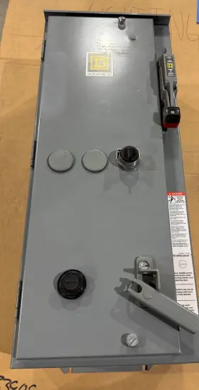 8538sda42v02ch30sy75 Square D Size 2 Combination Motor Starter 120v Coil 1 3 Phase Nema Fusible Fused