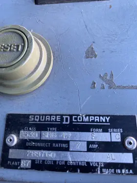 8539sbg42 Square D 8539 Sbg42 Combination Motor Starter Nema 15a Disconnect #3