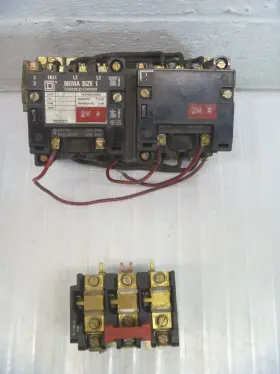 8736sco8 Square D 8736 Size 1 Motor Starter Reversing 120v Coil Without Verload As Is