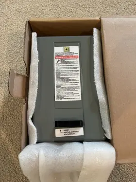8911dpsg43v09 Square D New Definite Purpose Starter Breaker Box