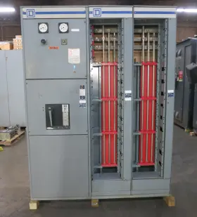 Pe-16 Square D Model 4 1200/300a Mcc Motor Control Center 3x Section Main Breaker #3