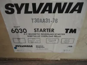 T30aa31-76 Sylvania Inch New Magnetic Starter #t30aa31-76 Size 1 120-240v 3 Phase