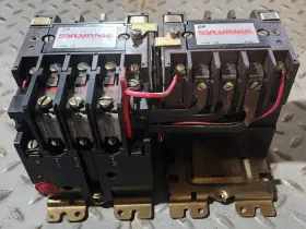 T3ouo31 Sylvania Nema Size 1 Reversing Starter 27amps 120 Coil Voltage #3